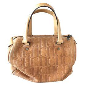 Carolina Herrera Andy Camel Leather Satchel